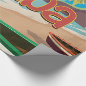 Cuba Vintage Travel Poster Geschenkpapier (Ecke)