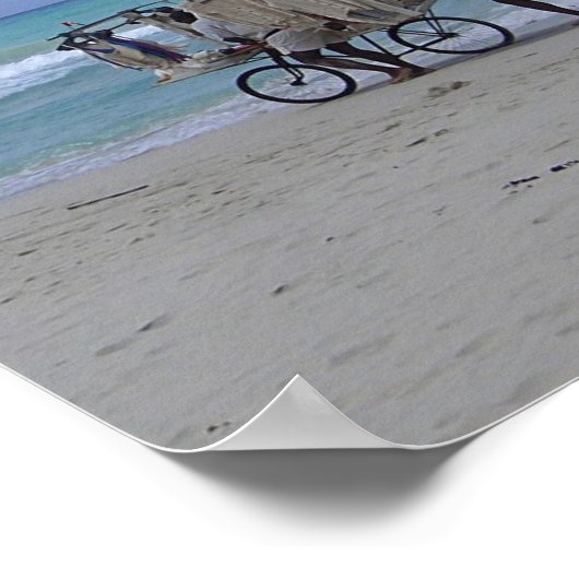 Cuban Beach Szene Poster (Ecke)