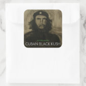 CUBAN BLACK KUSH QUADRATISCHER AUFKLEBER (Tasche)