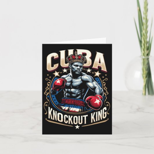 Cuban Boxing Knockout King Cuba Crown Karte (Vorderseite)