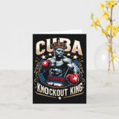 Cuban Boxing Knockout King Cuba Crown Karte (Gelbe Blume)
