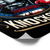 Cuban Boxing Knockout King Cuba Crown Poster (Ecke)