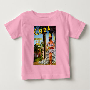 Cuban Dancer Vintage Travel Baby T-shirt