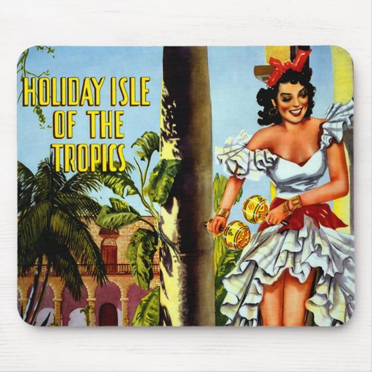 Cuban Dancer Vintage Travel Mousepad (Vorne)