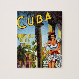 Cuban Dancer Vintage Travel Puzzle