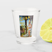 Cuban Dancer Vintage Travel Schnapsglas (Vorderseite)