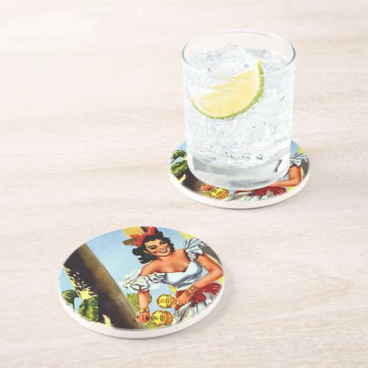 Cuban Dancer Vintage Travel Untersetzer (Seite)