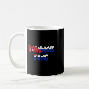 Cuban Dominoes King Domino Kuba Flag T Shirt Kaffeetasse