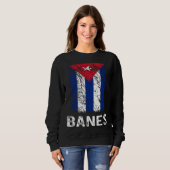 Cuban Flag Banes Cuban Pride Sweatshirt (Vorne ganz)