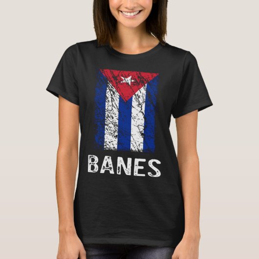 Cuban Flag Banes Cuban Pride T-Shirt (Vorderseite)