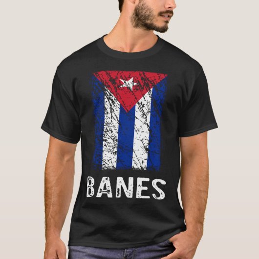 Cuban Flag Banes Cuban Pride T-Shirt (Vorderseite)