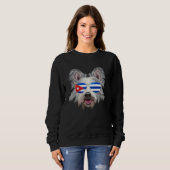 Cuban Flag Berger Picard Dog Cuba Pocket Sweatshirt (Vorne ganz)
