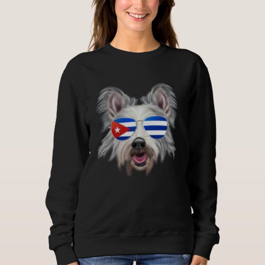 Cuban Flag Berger Picard Dog Cuba Pocket Sweatshirt (Vorderseite)