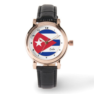 Cuban Flag & Cuba modische Mode / Design-Uhr Armbanduhr