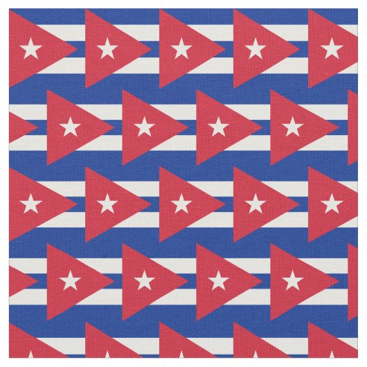 Cuban Flag & Cuba Trendy Fabric /mode Stoff (Nahaufnahme)
