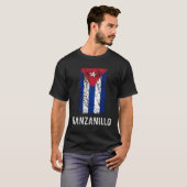 Cuban Flag Manzanillo Cuban Pride T-Shirt (Vorne ganz)