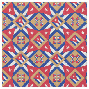 Cuban Flag & Trendy Cuba Fabric Mode GLD Stoff