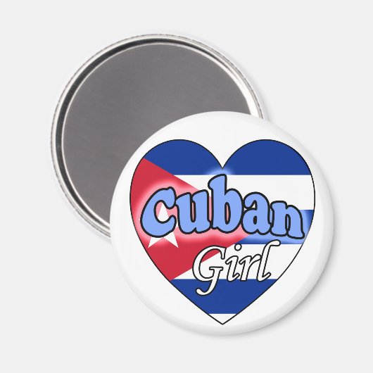 Cuban Girl Magnet (Vorderseite/Rückseite)