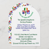 Cuban Irish USA Kleeblatt Family Wiedersehen Einladung (Vorne/Hinten)