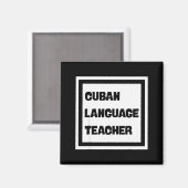 Cuban Language Teacher Magnet (Vorderseite/Rückseite)