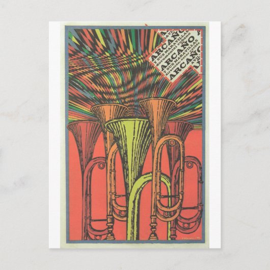 Cuban Movie Poster Cuban Film Poster Post Print Postkarte (Vorderseite)