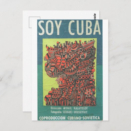 Cuban Movie Poster Cuban Film Poster Post Print Postkarte (Vorne/Hinten)