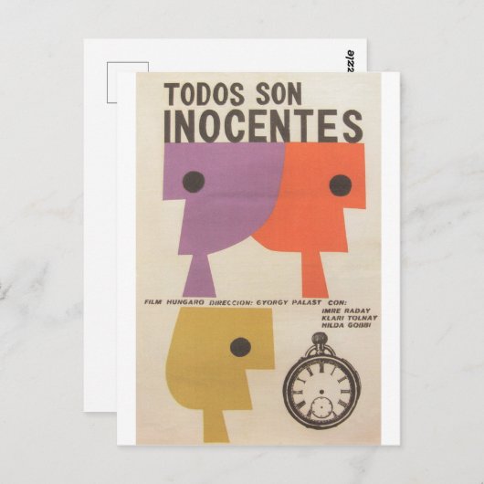 Cuban Movie Poster Cuban Film Poster Post Print Postkarte (Vorne/Hinten)