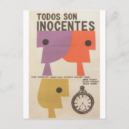 Cuban Movie Poster Cuban Film Poster Post Print Postkarte (Vorderseite)