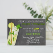 Cuban Night Mojito Party Einladung (Stehend Vorderseite)