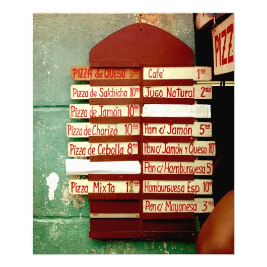 Cuban Pizza Shop | Drucken Fotodruck (Vorne)