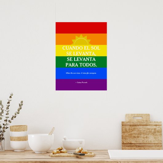 Cuban Proverb Poster (Küche)