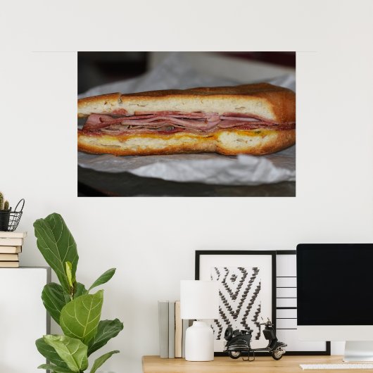 Cuban Sandwich auf Canvas Print Poster (Heimbüro)