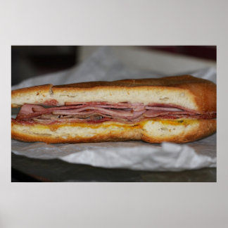 Cuban Sandwich auf Canvas Print Poster