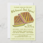 Cuban Sandwich Ham Pork Schweizer Käsefestival Einladung (Vorderseite)