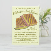 Cuban Sandwich Ham Pork Schweizer Käsefestival Einladung (Stehend Vorderseite)