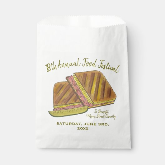 Cuban Sandwich Ham Pork Schweizer Käsefestival Geschenktütchen (Vorderseite)