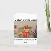 Cuban Senior Ladies Card Karte (Rückseite)