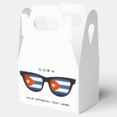 Cuban Shades benutzerdefinierte Text- und Farbfavo Geschenkschachtel (Geöffnet)