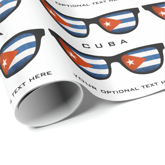 Cuban Shades - Sondertext & Farbe - Geschenkpackun Geschenkpapier (Rolleneckpunkt)