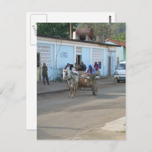 Cuban Street Life Postkarte (Vorne/Hinten)