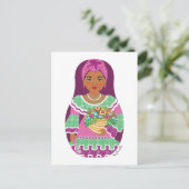 Cuban Violet Matryoshka Postcard Postkarte (Stehend Vorderseite)