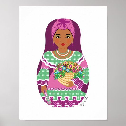 Cuban Violet Matryoshka Poster (Vorne)