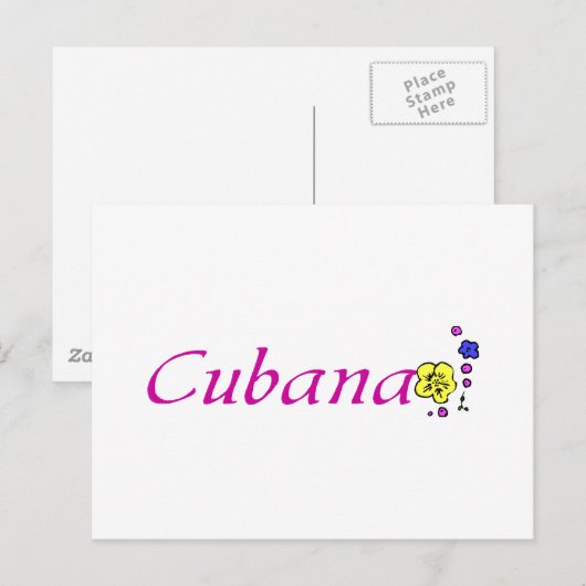 Cubana Postkarte (Vorne/Hinten)