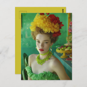Cubana Verde Amarillo Postkarte
