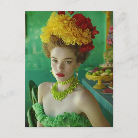 Cubana Verde Amarillo Postkarte (Vorderseite)