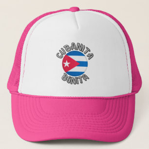 Cubanita Cuban Girl Flag Niedlich Trucker Hat Truckerkappe