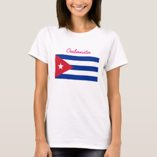Cubanita Kubaner-Flagge T-Shirt