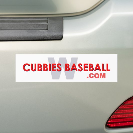 Cubbies-Baseball W Autoaufkleber (Auf Auto)