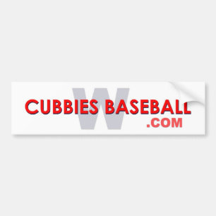 Cubbies-Baseball W Autoaufkleber