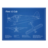 Cube Airplane - Airplane Blueprint Plans AD Fotodruck (Vorne)
